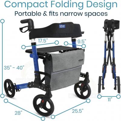 Rollator, Tall 8 in Wheels large photo 2