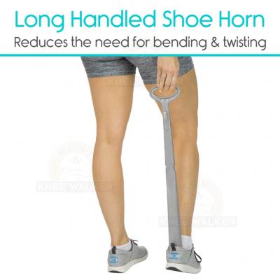 Shoehorn with Sock Remover 23 inch large photo 6