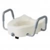 Raised Toilet Seat with Lock and Arms 400 lb Elongated thumbnail photo 1