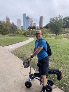  using a Orthomate All-Terrain Knee Scooter from Bakersfield California January 2024