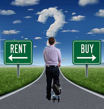 Renting vs Buying A Knee Scooter - at the crossroads